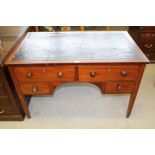 Inlaid writing table with secret drawers