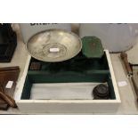 Scales & weights & cutlery box