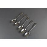 5 silver teaspoons Edinburgh 101grams