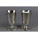 2 silver goblets-modern Sheffield 225grams