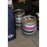 2 beer barrels