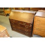 Georgian oak bureau