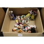A collection of Disney figurines
