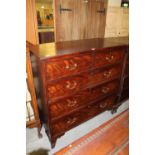 19th century Mahogany 2/3 chest of drawers