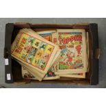 Box of British comics