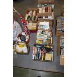 5 boxes of books including military