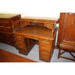 Oak roll top desk