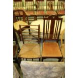 Arts & Crafts & rush seated bedroom chair