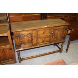 Oak carved sideboard