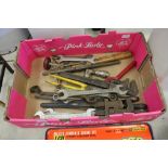 Box of spanners etc