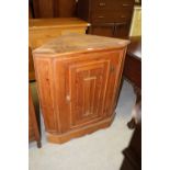 Pitch pine corner cupboard