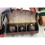 Cased set of 3 bowls