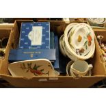 Box of Royal Worcester Evesham wares