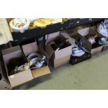 5 boxes of misc china, glass, commemorative wares etc