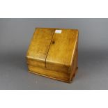 Oak stationery box