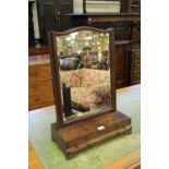 19th century mahogany swing mirror