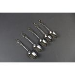 5 silver coffee spoons 51grams