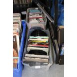 2 boxes of single records
