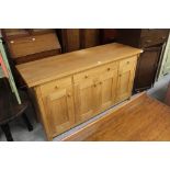 Modern solid oak sideboard