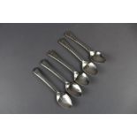 5 silver coffee spoons 77grams