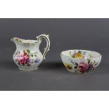 Royal Crown Derby floral jug & bowl