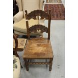 Oak Derbyshire style chair