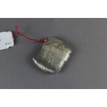 French silver vesta case with textured body 21grams