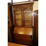 Edwardian mahogany bureau bookcase