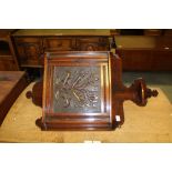 Oak carved corner cupboard (Scottish)