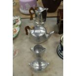 Picquot ware 4 piece teaset