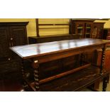 Pine barley twist refectory table