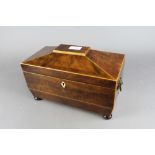 19th Mahogany tea caddy