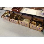 4 boxes of china & glass wares