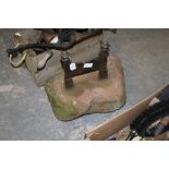 Iron & sandstone boot scraper