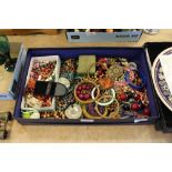 Box of costume jewellery