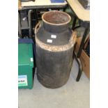 Cast iron milk churn