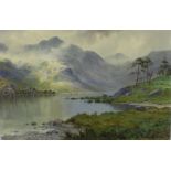 Edward H. Thompson (1879-1949) - Watercolour - 'A Passing Gleam', Ullswater from the Patterdale End,