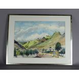 Sydney Arrobus (1901-1990) - Watercolour - 'Tenerife', 37cm x 51cm, signed, in gilt frame and