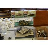 Forces Valor model tank groups (2) & 2 Corgi model tanks (boxed)