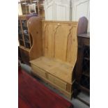 Reclaimed pine monks bench