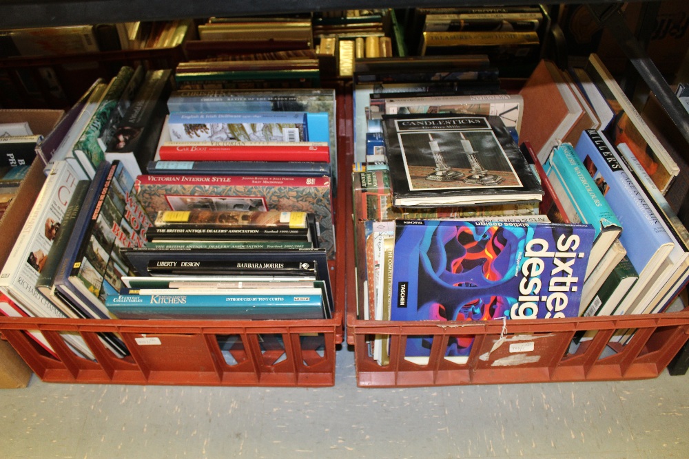 2 boxes of antique & art related books