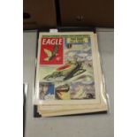 Eagle comics 1959 x 10, complete with cutaways, racing cars, trains, etc, good condition