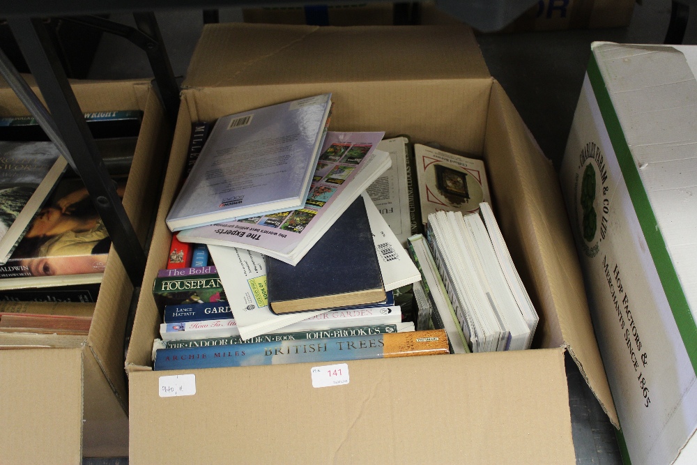 Box of antique & gardening related books