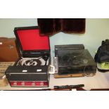 Dansette Trent record player & other