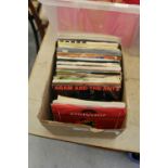 Box of single records