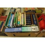 3 boxes of various books