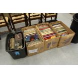 4 boxes of LP records