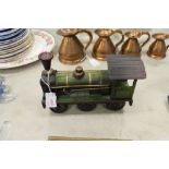 Tin plate locomotive model