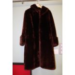 1970's full length fur coat (size 14)