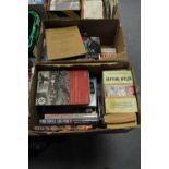 Two boxes of military books